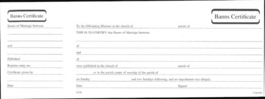 bokomslag Banns of Marriage Certificate Book Mb6
