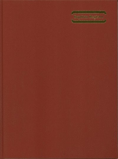 SPCK, Spck - Baptism Register, Inbunden