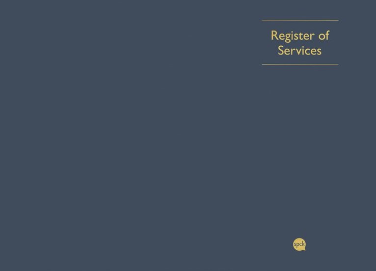 Spck - Service Register, Inbunden