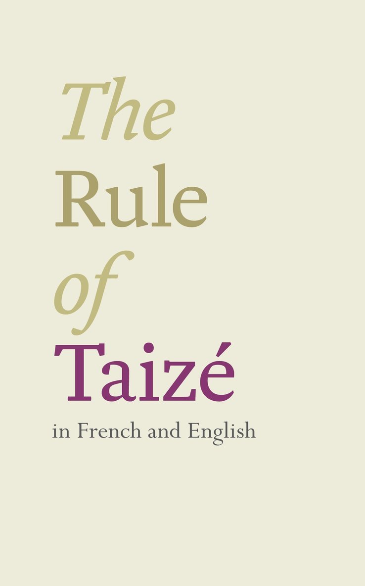 Rule of Taize