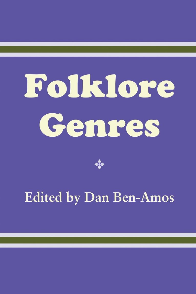Dan Ben-Amos - Folklore Genres, Häftad
