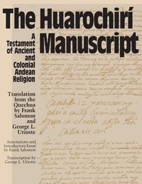 bokomslag The Huarochiri Manuscript