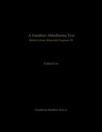 bokomslag A Gndhr Abhidharma Text