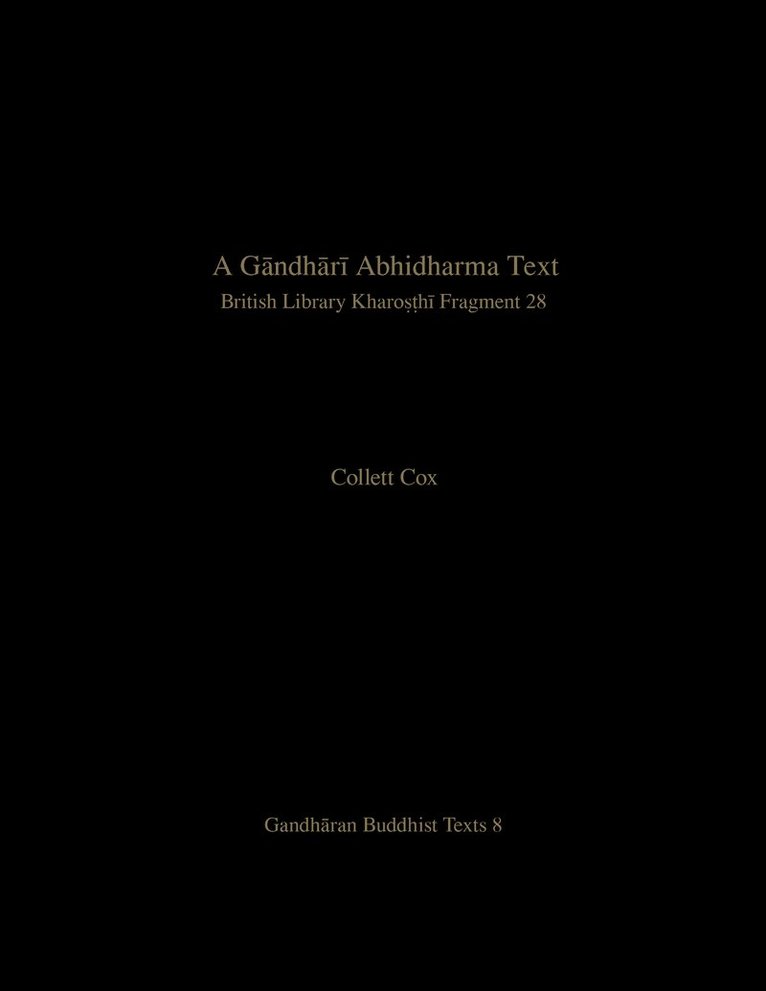 Gāndhārī Abhidharma Text