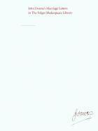 M. Thomas Hester, Robert Parker Sorlien, Dennis Flynn, M Thomas Hester - John Donne's Marriage Letters in the Folger Shakespeare Library, Häftad