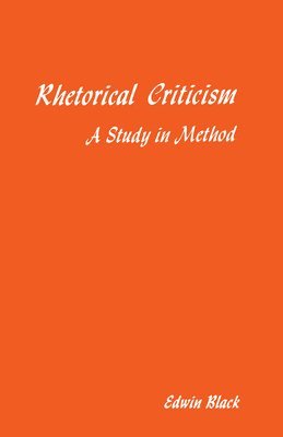 bokomslag Rhetorical Criticism