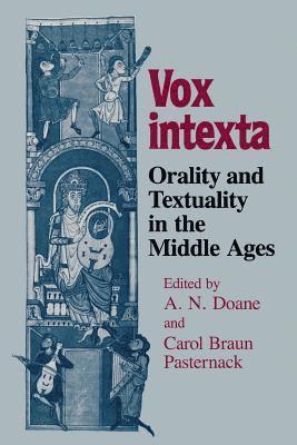 University of Wisconsin Press, Alger N. Doane - Vox Intexta, Häftad