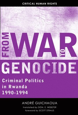 André Guichaoua, Andre Guichaoua, André - From War to Genocide, Häftad