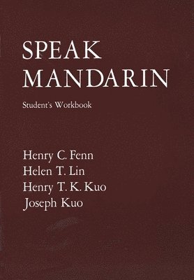 bokomslag Speak Mandarin, Workbook
