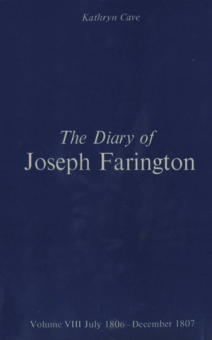 Joseph Farington, Kathryn Cave - Diary of Joseph Farington, Inbunden
