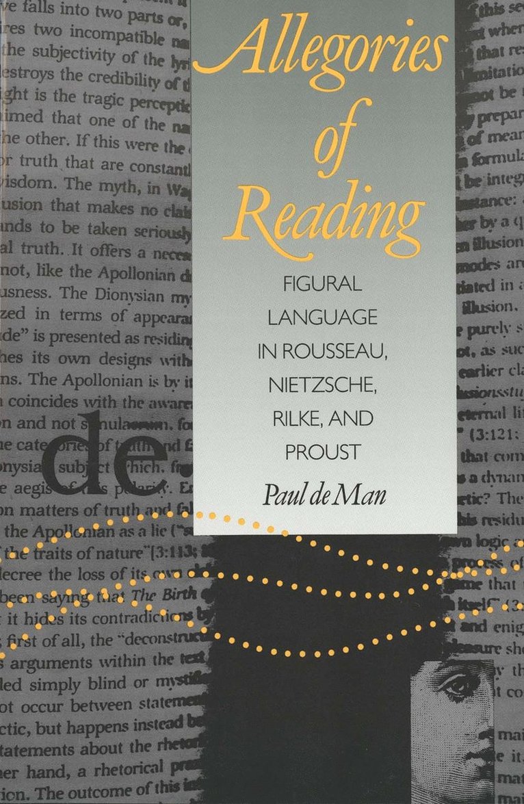 Paul de Man, Paul De Man - Allegories of Reading, Häftad