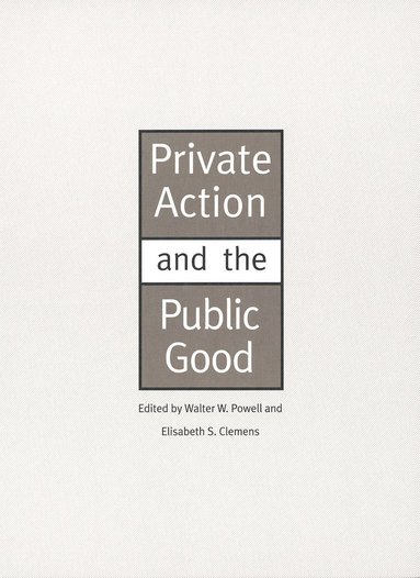 bokomslag Private Action and the Public Good