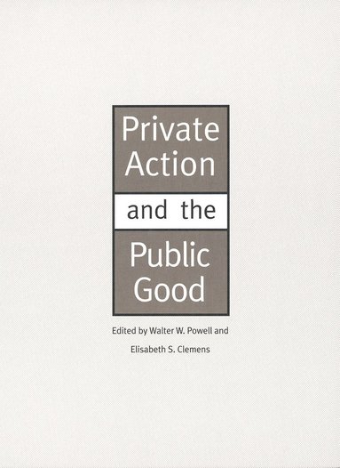 bokomslag Private Action and the Public Good