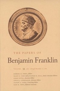 bokomslag The Papers of Benjamin Franklin, Vol. 33: Volume 33: July 1 Through November 15, 1780