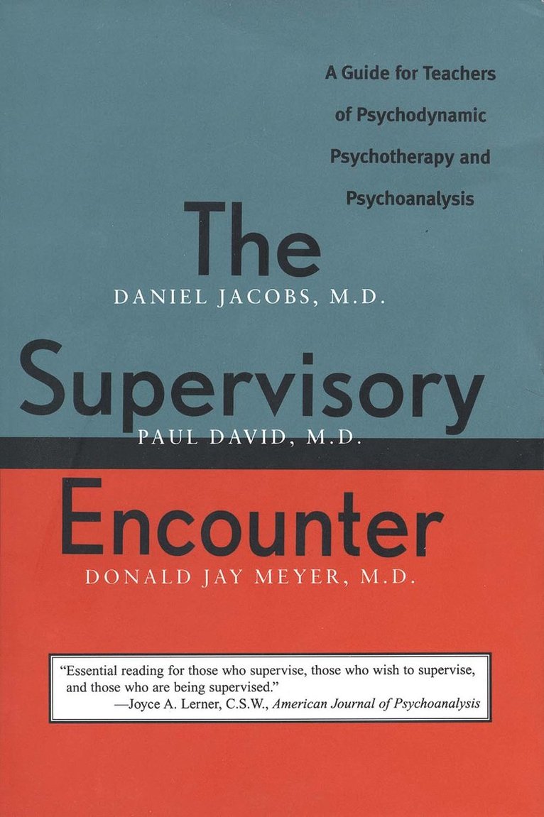 The Supervisory Encounter 1