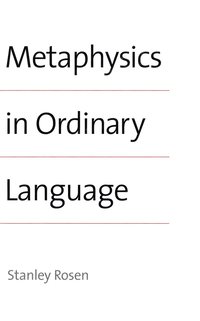 bokomslag Metaphysics in Ordinary Language