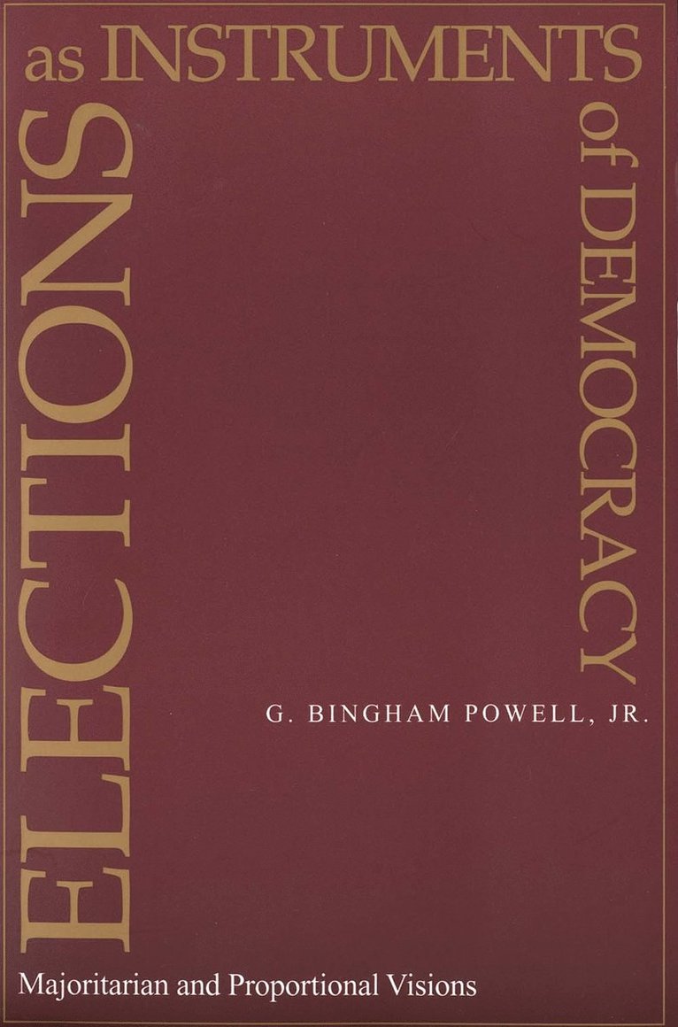 G. Powell - Elections as Instruments of Democracy, Häftad