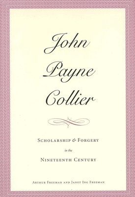 bokomslag John Payne Collier