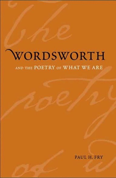 bokomslag Wordsworth and the Poetry of What We Are