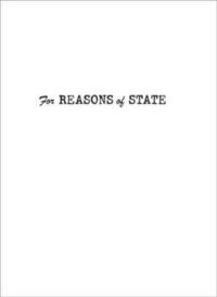 bokomslag For Reasons of State
