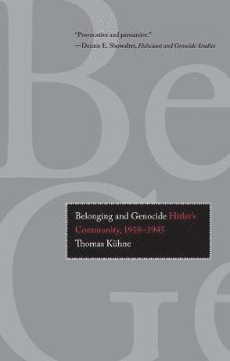 bokomslag Belonging and Genocide