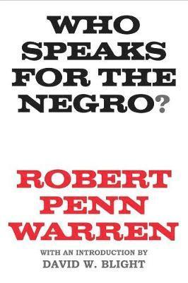 bokomslag Who Speaks for the Negro?