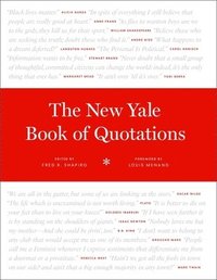 bokomslag The New Yale Book of Quotations