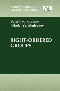 bokomslag Right-Ordered Groups