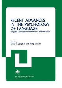 bokomslag Recent Advances in the Psychology of Language
