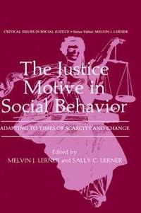 bokomslag The Justice Motive in Social Behavior