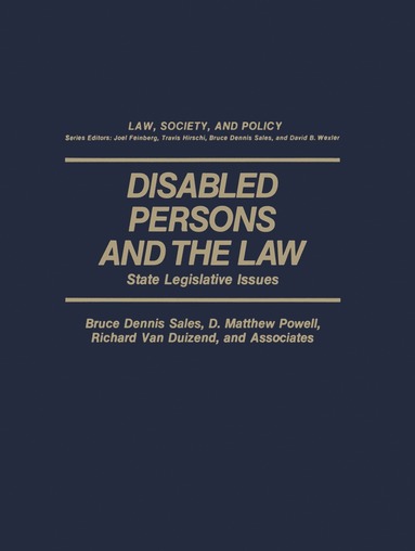 bokomslag Disabled Persons and the Law