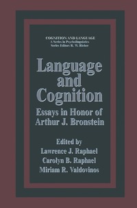 bokomslag Language and Cognition