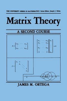 James M. Ortega - Matrix Theory: A Second Course, Häftad