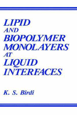 Lipid and Biopolymer Monolayers at Liquid Interfaces 1