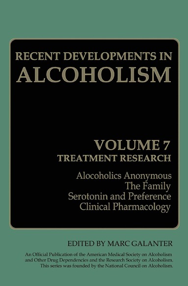 bokomslag Recent Developments in Alcoholism