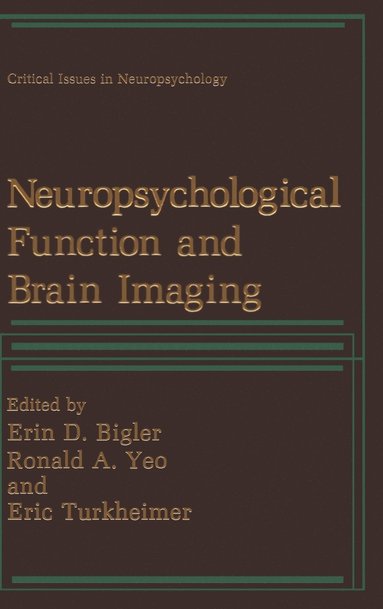 bokomslag Neuropsychological Function and Brain Imaging