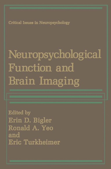 bokomslag Neuropsychological Function and Brain Imaging