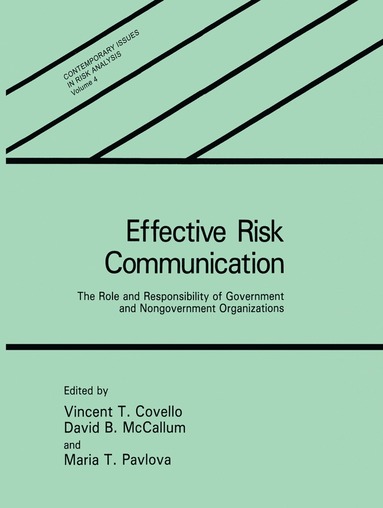 bokomslag Effective Risk Communication