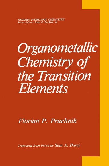 bokomslag Organometallic Chemistry of the Transition Elements