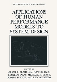 bokomslag Applications of Human Performance Models to System Design