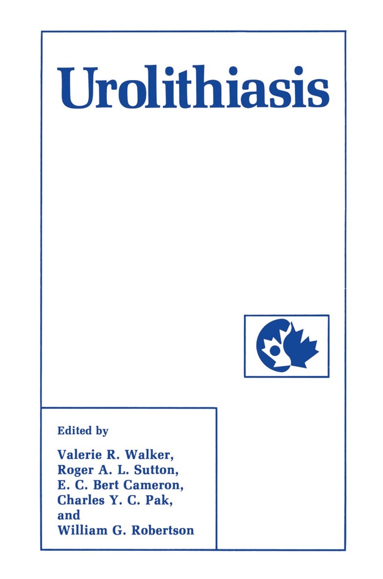 Valerie R. Walker, Roger A.L. Sutton, E.C. Bert Cameron - Urolithiasis, Inbunden