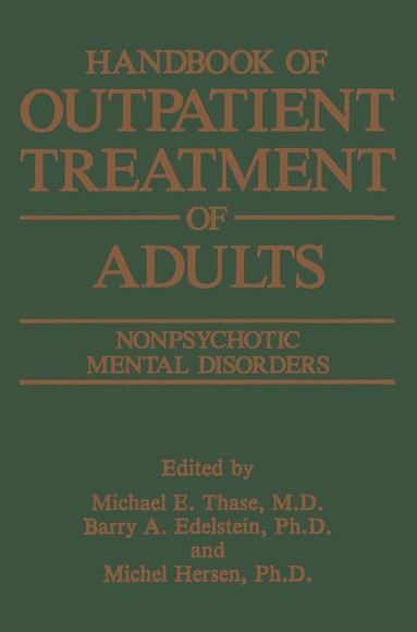 Barry A. Edelstein, Michel Hersen, M.E. Thase - Handbook of Outpatient Treatment of Adults, Inbunden