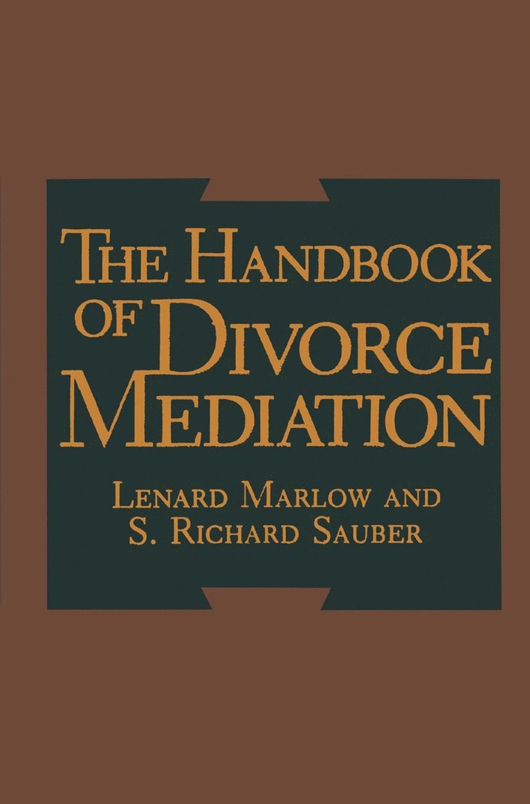 Handbook of Divorce Mediation