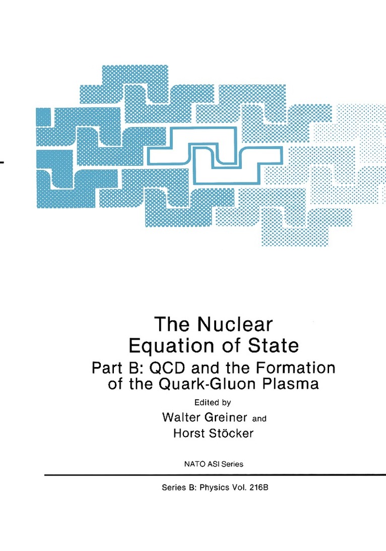 Walter Greiner, Horst Stöcker, Horst Stc6cker - Nuclear Equation of State: Part B, Inbunden