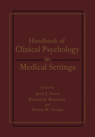 bokomslag Handbook of Clinical Psychology in Medical Settings