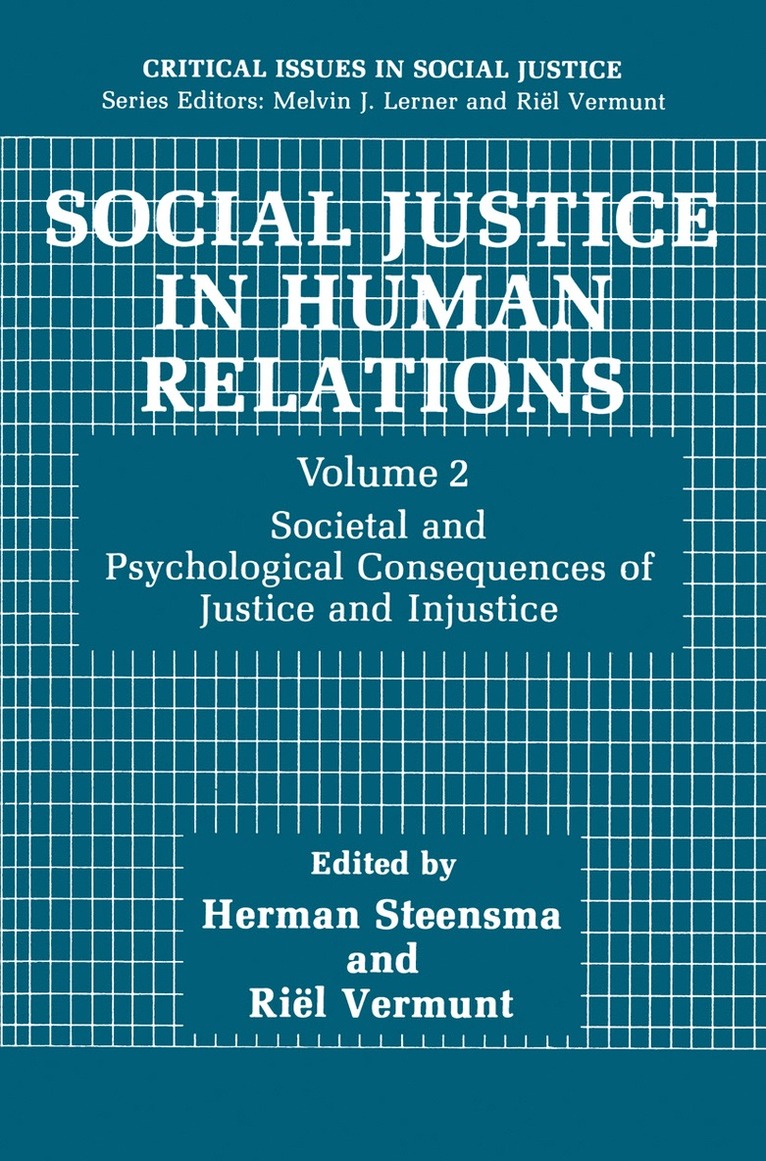 Social Justice in Human Relations Volume 2