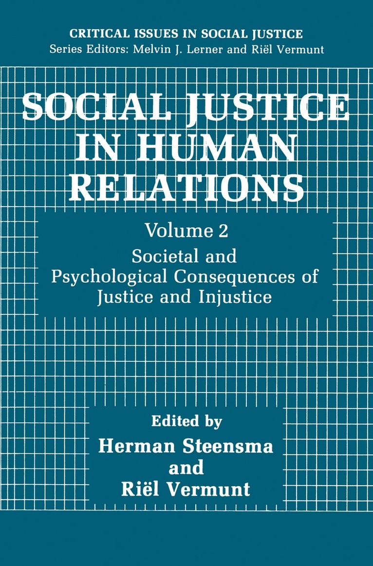 Social Justice in Human Relations Volume 2 1