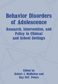 bokomslag Behaviour Disorders of Adolescence