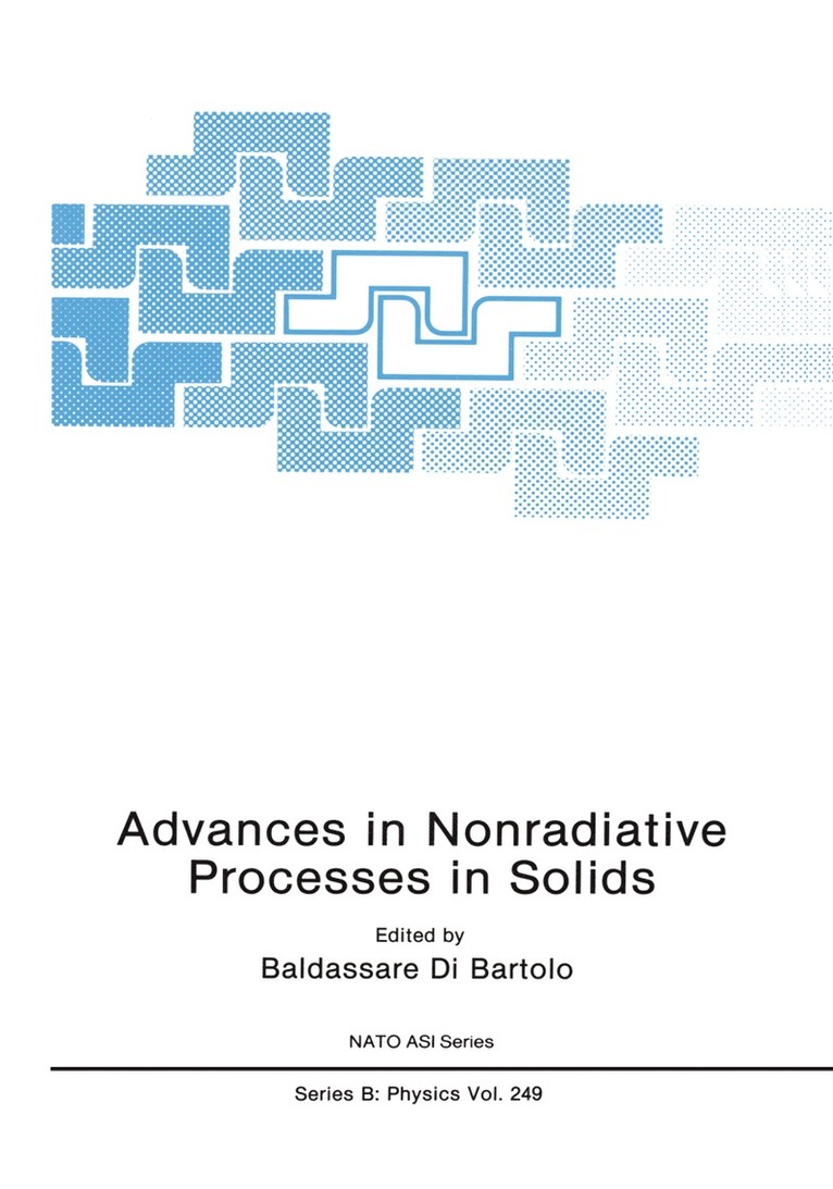 Baldassare di Bartolo, Baldassare Di Bartolo - Advances in Nonradiative Processes in Solids, Inbunden