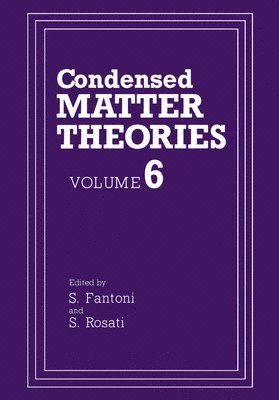 bokomslag Condensed Matter Theories: v. 6